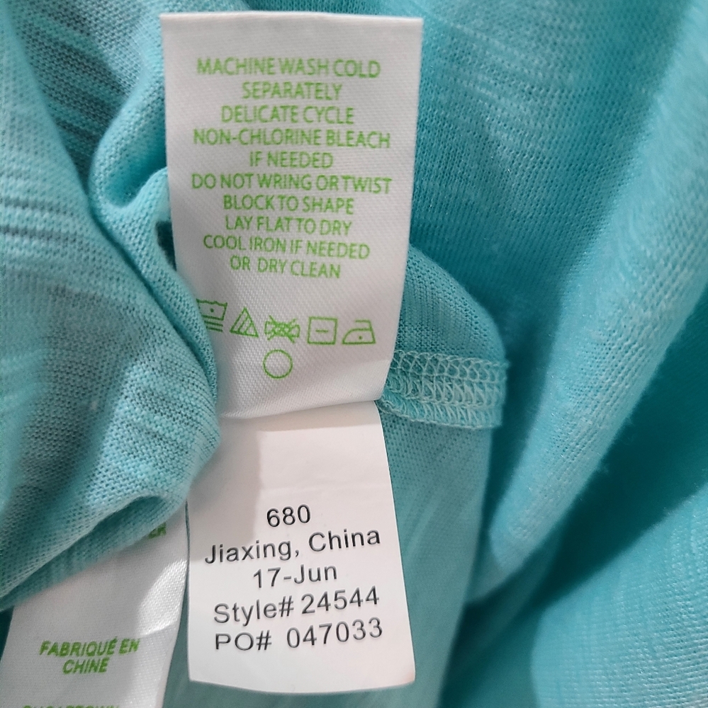 Lilly Pulitzer Luxletic Racerback Tank Top in Aqua Blue Size XS/S - Picture 8 of 10